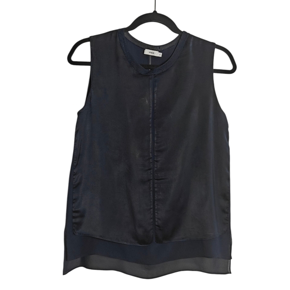 VINCE Silk Double Layer Tank Top/ Muscle Tank Size XS - Picture 1 of 15